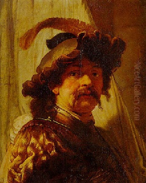 The Standard Bearer Oil Painting by  Rembrandt van Rijn