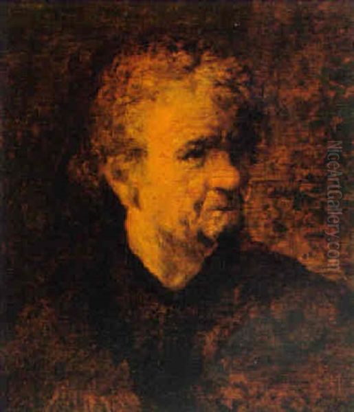 Bildnis Eines Alten Mannes Oil Painting by  Rembrandt van Rijn