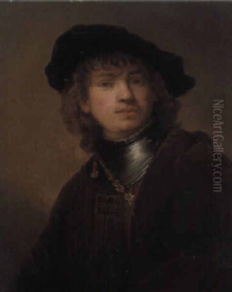 Selbstportrat Oil Painting by  Rembrandt van Rijn