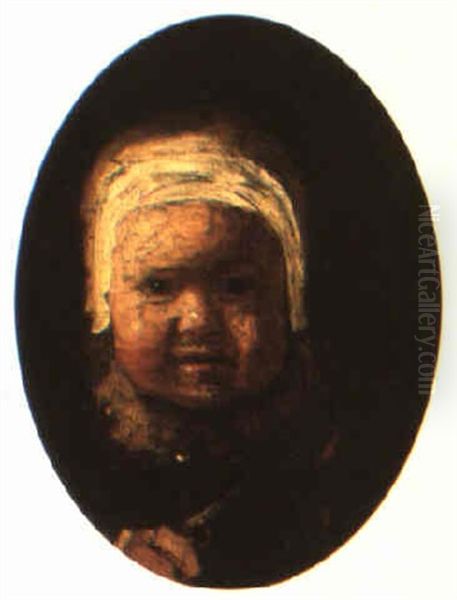 Portrait Of A Young Boy Oil Painting by  Rembrandt van Rijn