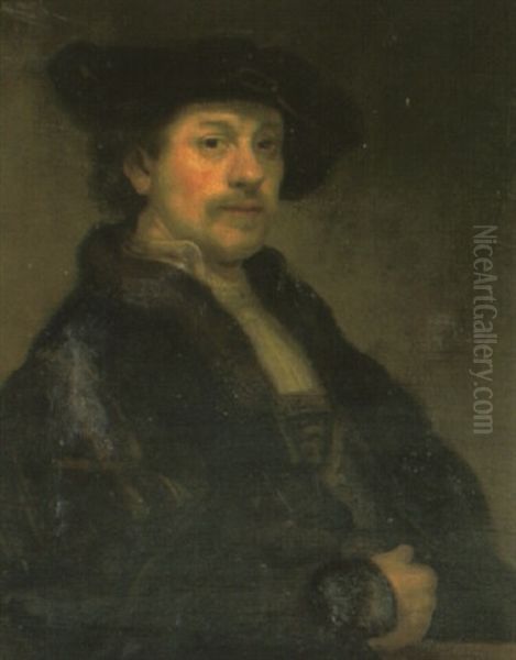 Portrait Of The Artist, Aged 34 Oil Painting by  Rembrandt van Rijn