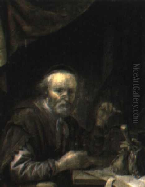 The Money Lender by  Rembrandt van Rijn