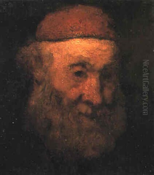 An Old Man With A Grey Beard Oil Painting by  Rembrandt van Rijn