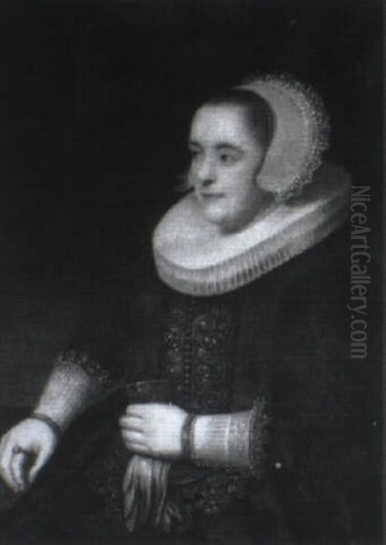 Bildnis Einer Dame Oil Painting by  Rembrandt van Rijn