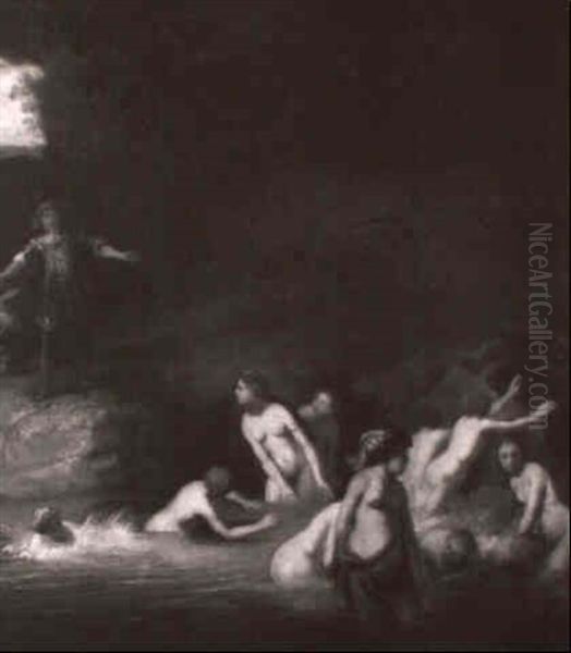 Diana And Actaeon ] Oil Painting by  Rembrandt van Rijn