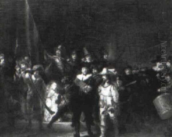 The Night Watch Oil Painting by  Rembrandt van Rijn