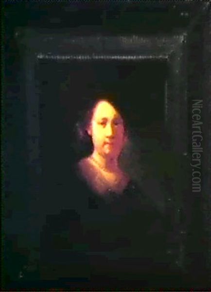 Portrait Of A Girl by  Rembrandt van Rijn