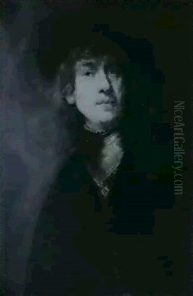 Portrait Of The Artist As A Young Man Oil Painting by  Rembrandt van Rijn