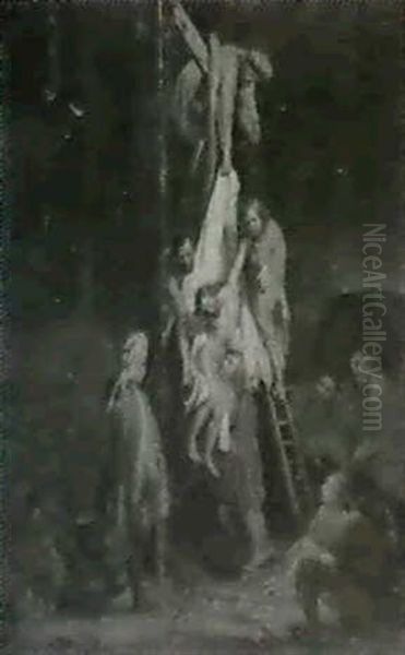 The Descent From The Cross Oil Painting by  Rembrandt van Rijn