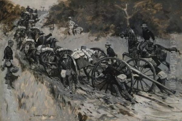 The Advance (guns Must Be Delivered) Oil Painting by Frederic Remington