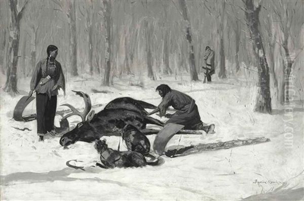 The Passion Of Ah-we-ah Oil Painting by Frederic Remington