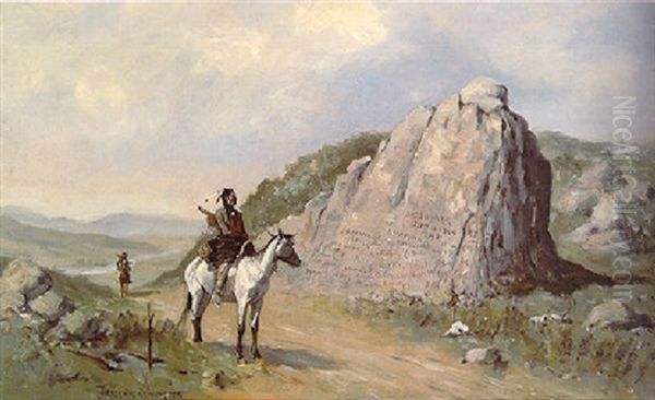 Register Rock, Idaho Oil Painting by Frederic Remington