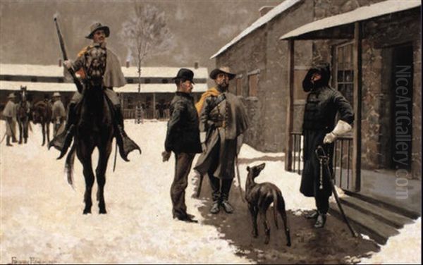 The Deserter Caught Oil Painting by Frederic Remington