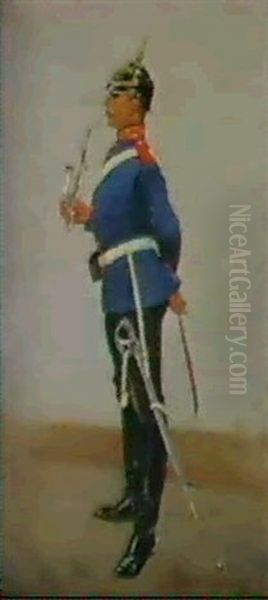 Artillery Officer, Full Dress Oil Painting by Frederic Remington