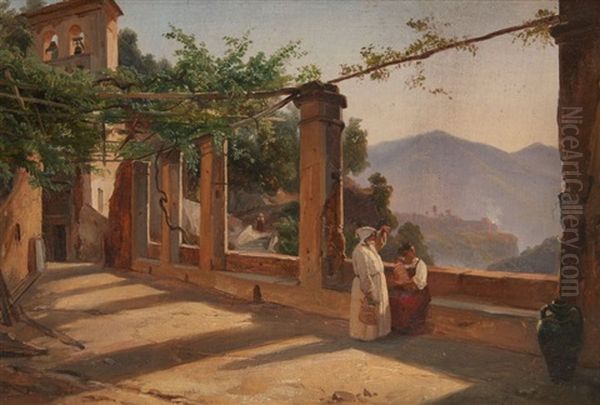 L'ermitage De La Cava Oil Painting by Jean Charles Joseph Remond