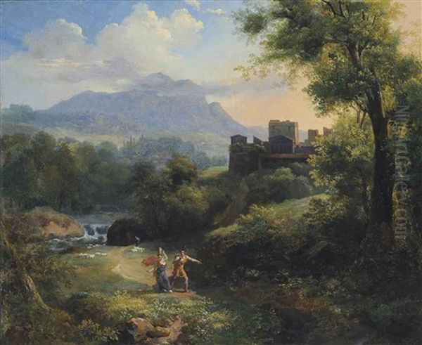 Arcadian Landscape by Jean Charles Joseph Remond