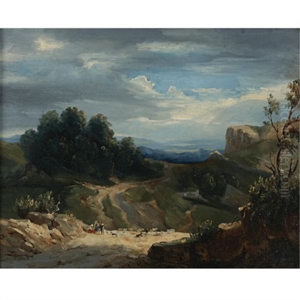 Landscape Oil Painting by Jean Charles Joseph Remond