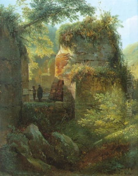 Le Tombeau De Virgile Oil Painting by Jean Charles Joseph Remond