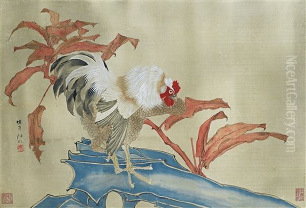 Coq Oil Painting by  Ren Bonian