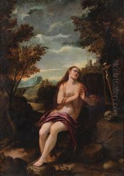 Maddalena Penitente Oil Painting by Carlo Bononi