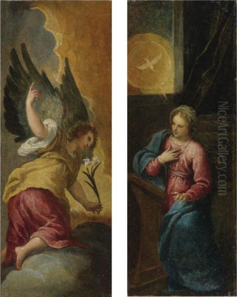 The Annunciation Oil Painting by Carlo Bononi