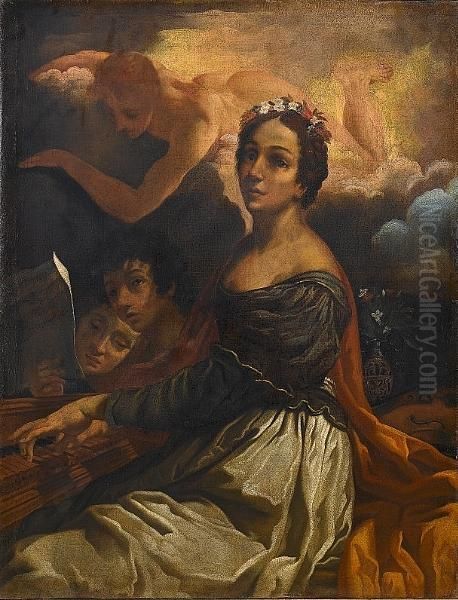 Saint Cecilia Oil Painting by Carlo Bononi