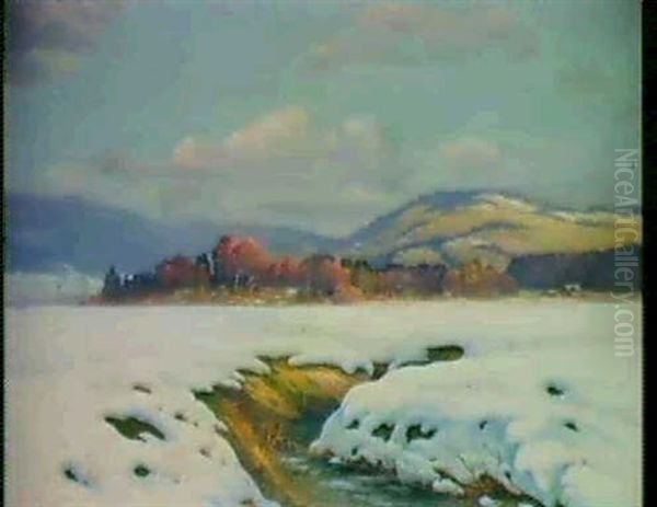 Landschaft Im Entlebuch Oil Painting by Jean Joseph Seraphin Renggli the Younger