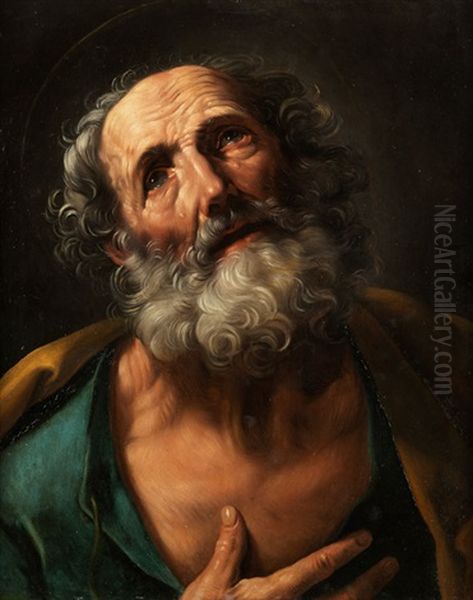 Der Reumutige Heilige Petrus Oil Painting by Guido Reni