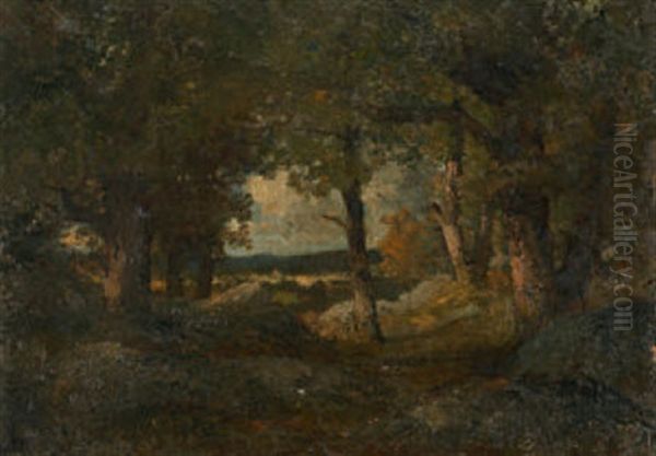 Waldlandschaft Oil Painting by Jean Emile Renie