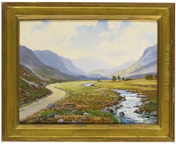 Glen Clusel Near Braemer, Scotland And Marsco & Sligahan, The Isle Of Skye: Two Paintings by George Melvin Rennie