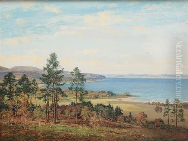 Brodick Bay From Lamlash Road, Arran Oil Painting by George Melvin Rennie