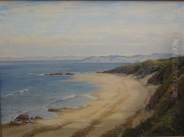 Morning On Arran Sands Oil Painting by George Melvin Rennie