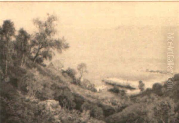 Glimpse Of The Island From Cornie, Arran by George Melvin Rennie