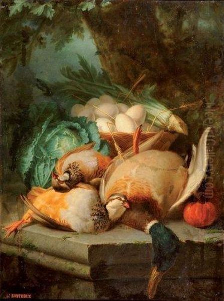 Nature Morte Aux Canards Et Perdrix Oil Painting by Jean-Louis Bonthoux