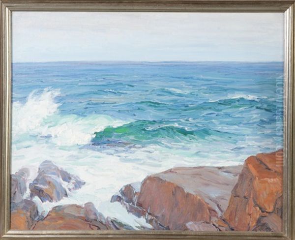 Oceanside Oil Painting by George A. Renouard