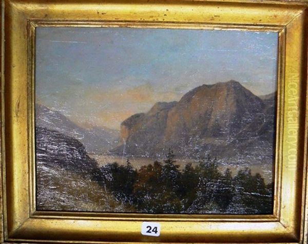 Vue Du Tyrol Oil Painting by Charles Caius Renoux