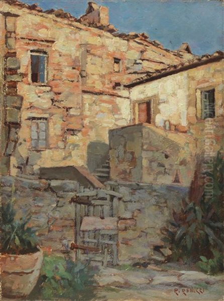 Veduta Di Borgo Oil Painting by Renuccio Renucci