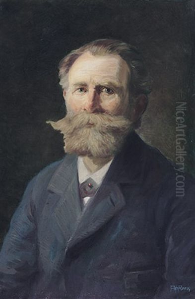 Portrait Eines Bartigen Herren Oil Painting by Alfred Renz