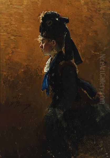 Parisienne Oil Painting by Ilya Repin