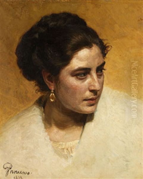 Portrait Of A Woman Oil Painting by Ilya Repin