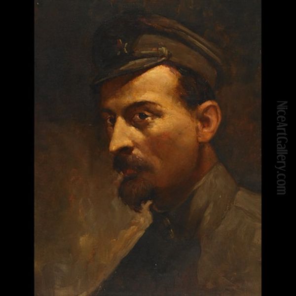 Portrait Of Felix Dzerzhinsky, Depicted Oil Painting by Ilya Repin