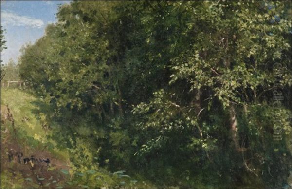 A Lush Landscape Oil Painting by Ilya Repin