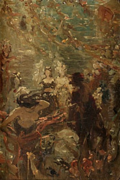 Sadko (preliminary Sketch) Oil Painting by Ilya Repin