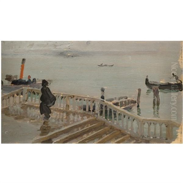 View Onto The Grand Canal, Venice Oil Painting by Ilya Repin