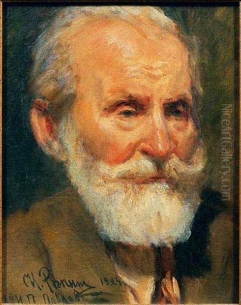 Portrait Du Savant Pavlov Oil Painting by Ilya Repin