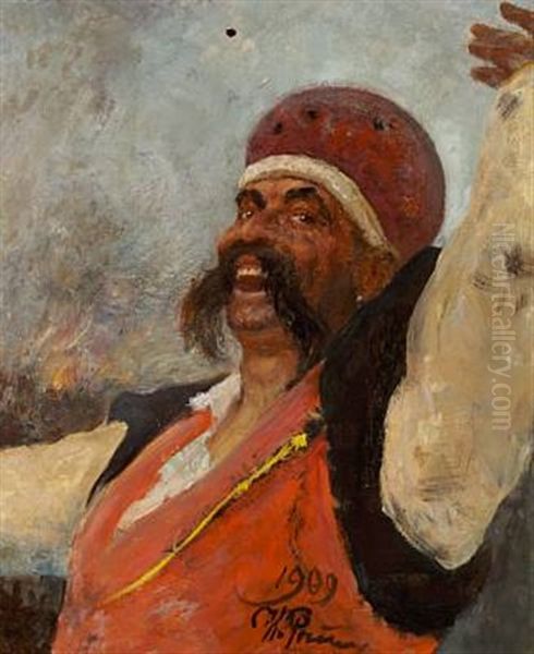 Dancing Cossack Oil Painting by Ilya Repin