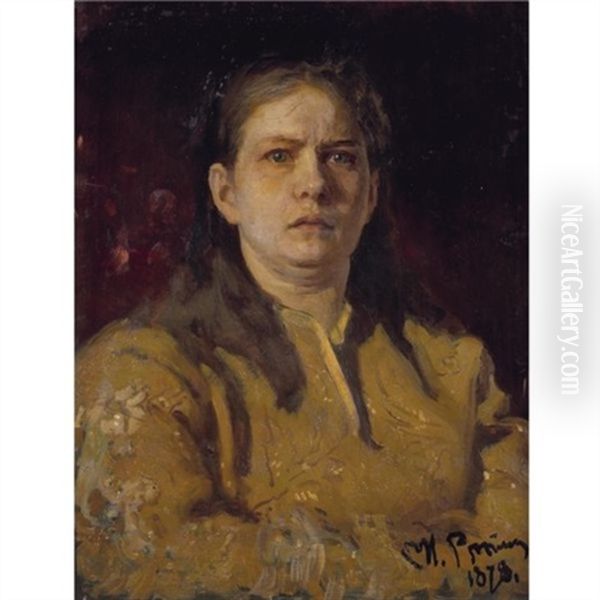 Portrait Of Valentina Serova As Sofya Alexeevna Oil Painting by Ilya Repin