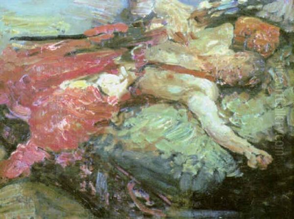 Sjalvportratt Oil Painting by Ilya Repin