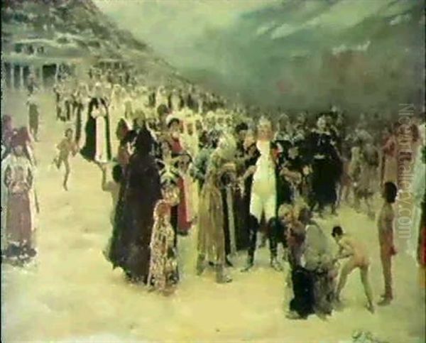 Scene Of Government Overthrow Oil Painting by Ilya Repin