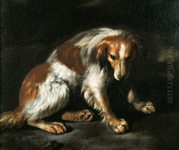 Una Spaniel In Un Paesaggio Oil Painting by Arcangelo Resani